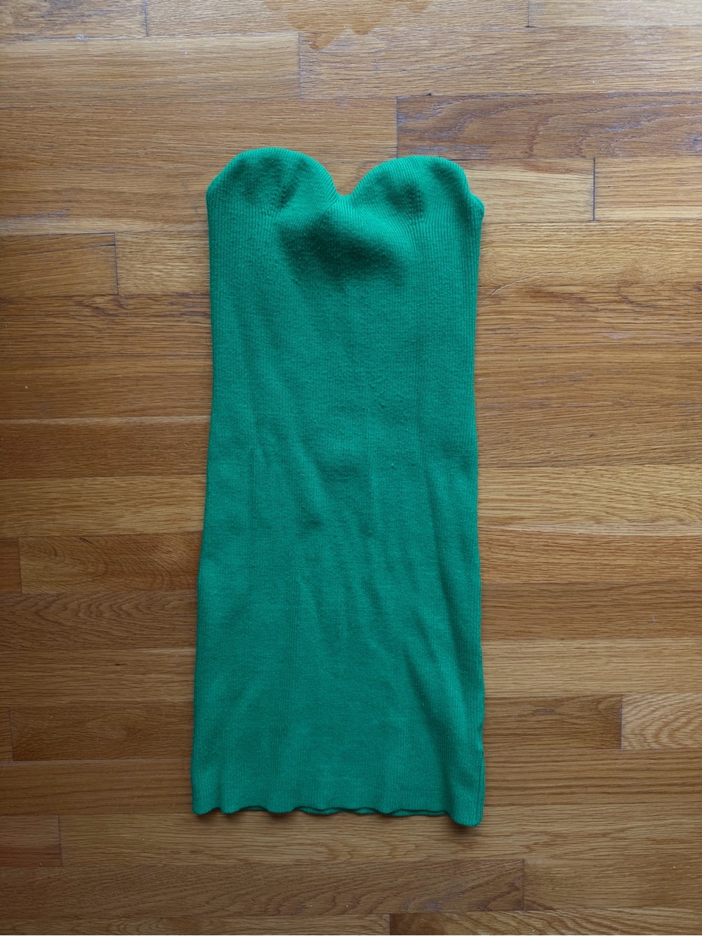 Princess Polly Green Strapless Knit Bodycon Midi Dress - Size S/M